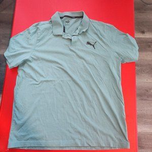 Puma Athletic polo shirt light green men's size XL